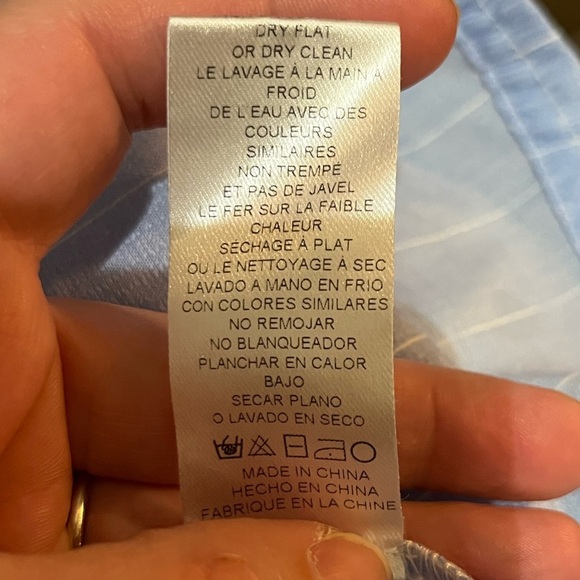 GREYLIN Light Blue w/white stripes Women's Top Size Small - Picture 4 of 9